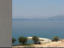 Apartmani Vinko - 50 M from the beach : A1(4+2) Postira - Otok Brač   - pogled na more (kuća i okolica)