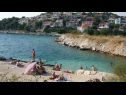 Apartmani Goran - sea view : A1(4+1) Okrug Donji - Otok Čiovo   - plaža