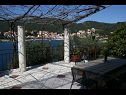 Apartmani Robert - 5m from the sea: A1(2+1), A2(4+2) Brna - Otok Korčula   - terasa