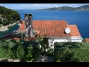 Apartmani i sobe Ivo - 20m from the sea: A1(2), A2(2), A3(2+2), A4(2+2) Račišće - Otok Korčula   - pogled na more (kuća i okolica)