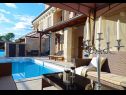 Kuća za odmor Berna - pool house: H(6+1) Malinska - Otok Krk  - Hrvatska - H(6+1): terasa