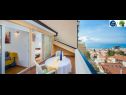Apartmani Suzi - beautiful view and cosy: A1 crvena kuhinja(2+2), A2(2+2) Baška Voda - Rivijera Makarska   - Apartman - A1 crvena kuhinja(2+2): terasa