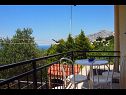 Apartmani Miljko - 80 m from beach: A1(6), SA2(2), A10(4+1), A11(2+2) Brela - Rivijera Makarska   - terasa