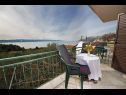 Apartmani Panorama - terrace with sea view: A1(4) Brela - Rivijera Makarska   - kuća