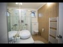 Apartmani Palmina - comfort apartment: A1 veliki (6),  A2 žuti (4+1), A3 lila (2), SA4 bijeli (2) Makarska - Rivijera Makarska   - Apartman - A1 veliki (6): kupaonica s toaletom