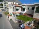 Apartmani Palmina - comfort apartment: A1 veliki (6),  A2 žuti (4+1), A3 lila (2), SA4 bijeli (2) Makarska - Rivijera Makarska   - kuća