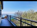 Apartmani Adria - seafront & seaview: A1 Adriana (2+1), A2 Enzo (2+1) Lukovo Šugarje - Rivijera Senj   - pogled na more