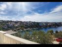 Apartmani Branka - 30 m from beach: A1 zeleni(4+1), A2 žuti(4+1) Uvala Kanica (Rogoznica) - Rivijera Šibenik  - Hrvatska - Apartman - A2 žuti(4+1): pogled na more