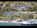 Apartmani Rose - 30 m from the beach: A1(2+1), A2(2+1), A3(2+1), A4(2+1), A5(2+1) Seget Vranjica - Rivijera Trogir   - plaža