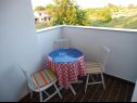 Apartmani Dali - 300 m from the beach: SA1 1D (3), A2 1L (5), A3 2k (6) Nin - Rivijera Zadar   - Studio apartman - SA1 1D (3): balkon