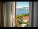 Apartmani Pavlo - beautiful sea view: A1(4) Postira - Otok Brač   - Apartman - A1(4): pogled s prozora (kuća i okolica)
