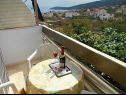 Apartmani Naki - terrace & free parking: Studio(2+1), A2(6+1) Slatine - Otok Čiovo   - Studio apartman - Studio(2+1): balkon