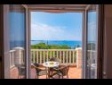 Apartmani i sobe Villa Bouganvillea - sea view & garden: A1 Deluxe (2+1), A2 Superior (2+1), A3 Comfort (2+1), A4 Premium (2+1), R1 Deluxe (2), R2 Comfort (2) Mlini - Rivijera Dubrovnik   - Apartman - A1 Deluxe (2+1): terasa