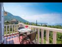 Apartmani i sobe Villa Bouganvillea - sea view & garden: A1 Deluxe (2+1), A2 Superior (2+1), A3 Comfort (2+1), A4 Premium (2+1), R1 Deluxe (2), R2 Comfort (2) Mlini - Rivijera Dubrovnik   - Apartman - A4 Premium (2+1): terasa