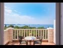 Apartmani i sobe Villa Bouganvillea - sea view & garden: A1 Deluxe (2+1), A2 Superior (2+1), A3 Comfort (2+1), A4 Premium (2+1), R1 Deluxe (2), R2 Comfort (2) Mlini - Rivijera Dubrovnik   - Soba - R1 Deluxe (2): terasa