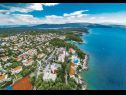 Apartmani Zdrave - 500 m from sea: A1 prizemlje(4+2), A2 kat(4+2) Pinezići - Otok Krk   - plaža