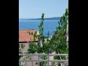 Apartmani Josip - 150 m from beach with free parking A1(3), A2(5), A3(2+2) Baška Voda - Rivijera Makarska   - Apartman - A3(2+2): pogled na more