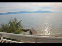 Apartmani Bale - right at the beach: A1 Plaza(4) Brist - Rivijera Makarska   - pogled na more