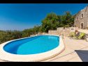 Kuća za odmor Stone - pool house: H(4) Babino Polje - Otok Mljet  - Hrvatska - bazen (kuća i okolica)