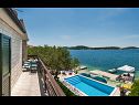 Kuća za odmor Lucmar - swimming pool and sea view H(8+2) Zatoglav - Rivijera Šibenik  - Hrvatska - H(8+2): terasa