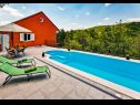 Kuća za odmor Brapa - open swimming pool: H(4) Hrvace - Rivijera Split  - Hrvatska - bazen