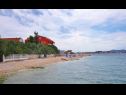 Apartmani Sor - on the beach: SA1(2+1), A1(4+1), A2(2+2), A3(2+2) Bibinje - Rivijera Zadar   - plaža