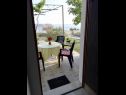 Apartmani JoPek - sea view; SA1(2+1) Rtina - Rivijera Zadar   - Studio apartman - SA1(2+1): terasa