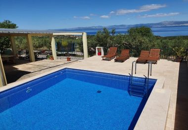 Kuća za odmor Mario - with pool & sea view: H(4+2) Supetar - Otok Brač  - Hrvatska