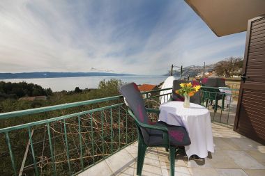 Apartmani Panorama - terrace with sea view: A1(4) Brela - Rivijera Makarska  